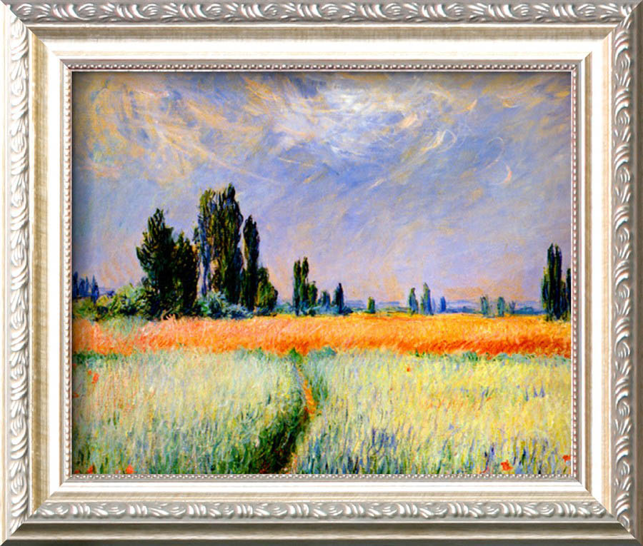 Distant Poplars - Claude Monet Paintings